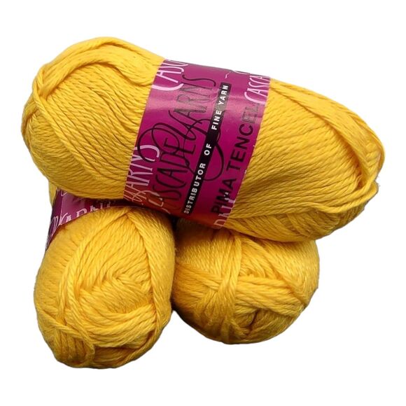 Pima Tencel Cascade Yarns Peruvian Cotton Blend Golden Yellow #0258 Discontinued - Picture 1 of 5